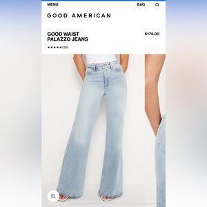 GOOD WAIST PALAZZO JEANS | INDIGO453 - INDIGO453 / 6 × 1